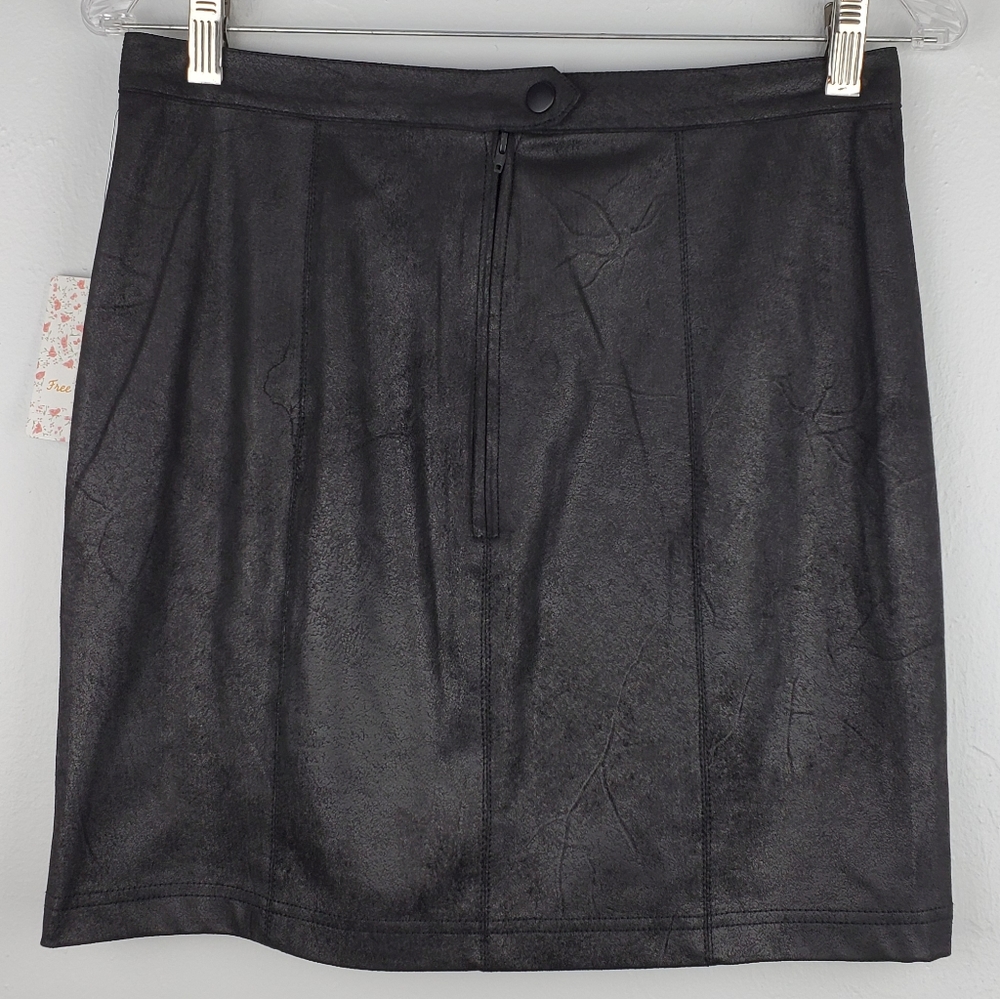 FREE PEOPLE RUMI RUCHED MINI SKIRT - Picture 6 of 8